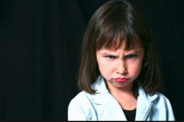 sulking kid