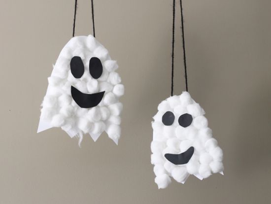 Cardboard Tube Craft: Colorful Ghoul Family