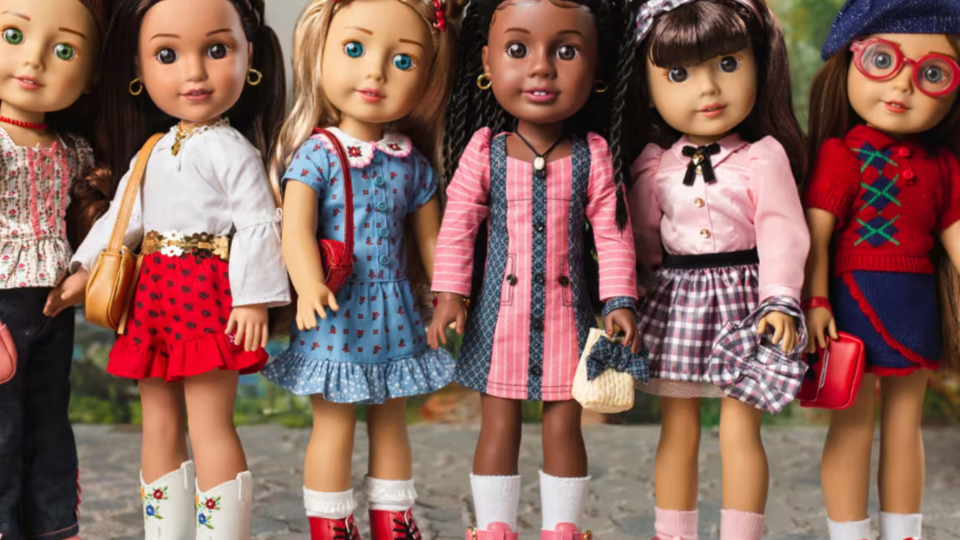 new american girl doll collection of dolls standing together